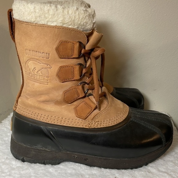 SOREL Caribou Snow Boots Size 8 - Picture 3 of 13